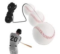 Entraîneur de baseball Swinng Trainer - Système d'aide à la batte de softball portable pour enfants et adolescents | Outil d'entraînement de baseball avec cordes de rebond et tapis d'entraînement de