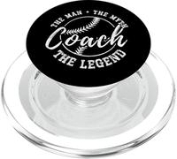 Entraîneur de Baseball The Man The Myth The Legend Teacher Husband PopSockets PopGrip pour MagSafe