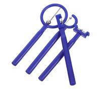 Entraîneur de Bout de Langue Orthophonie 4 Pièces pour Garçon et Filles | PP et Acier Inoxydable, Bleu, Ergonomique Léger, Exercice Oral et Rééducation Parole