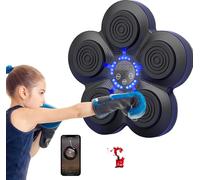 Entraîneur de boxe musical intelligent, montage mural, connectivité Bluetooth, capteurs intelligents, avec 1 jeu de gants pour adultes