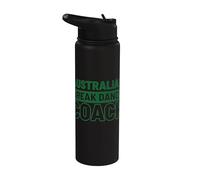 Entraîneur de break dance australien Funny Australian Australia Stainless Steel Insulated Water Bottle