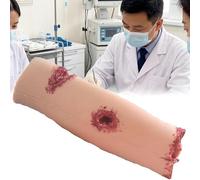 Entraîneur de contrôle des hémorragies - Kit de formation à l'emballage des plaies avec modèle de blessure à la jambe multi-simulation, kit de compétences médicales d'urgence