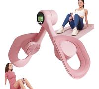 Entraîneur de Cuisse avec minuterie,Appareil de Musculation pour Jambes Plancher pelvien,Appareil pour muscler l'intérieur de Cuisse,Rotatif À 360 Hip Trainer Exerciseur (Rose)