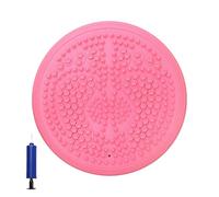 Entraîneur de disque d'équilibre double face HTU pour la stabilité de la coordination (rose)