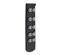 Entraîneur de doigt ergonomique pour guitaristes - Outil d'entraînement ABS - Design compact pour renforcer la force des accords et corriger la forme des doigts pour les débutants (noir)