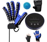 Entraîneur de doigt pour hémiplégie, gants robots de rééducation, hémiplégie, accident vasculaire cérébral, arthrite, main gauche et droite, soulage les raideurs de la main (taille : M