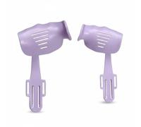 Entraîneur de Doigts pour Enfants Guzheng Accessoire d'Étude de Position Guide de Doigts Sangle Ajustable Support Antidérapant en Plastique Adapté aux, Violet Mauve, size to 12