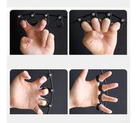 Entraîneur de doigts réglable pour la force et la flexibilité de la main - Écarteur de prise en main avec envergure personnalisable pour guitaristes, piano (L)