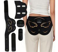 Entraîneur de fesses rechargeable EMS et stimulateur musculaire avec télécommande - Ceinture de fesses de design papillon, unisexe, idéal pour la remise en forme à domicile et la récupération musculai