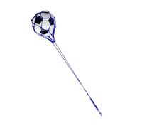 Entraîneur de Football, Entraîneur de Back Trainer de Football de Soccer avec Une Sangle élastique élastique en Nylon Pliant du Jought avec Un Filet pour Les Coups de Pied (Blue)