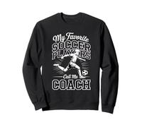 Entraîneur de Football pour garçons Mon équipe de Joueurs de Football préférés Sweatshirt
