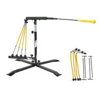Entraîneur de Frappe de Baseball, équipement d'entraînement de Softball et de Baseball, entraîneur de Swing de Baseball - Bras pivotant Durable - Système de 4 Bandes de Puissance