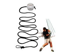 Entraîneur de frappe de baseball - Système d'aide à l'entraînement de baseball | Corde de frappe pour balle molle | Équipement suspendu, cordes de 300 cm, balles de baseball, pour intérieur et