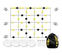 Entraîneur de gardien de but - 2 x 1,6 m/2,8 x 2 m - Déflecteur de rebond de football avec sac d'eau et sac de rangement, corde d'entraînement de football réflexe et d'agilité pour enfants et adultes