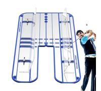 Entraîneur de golf - 35 x 25 cm Miroir d'alignement portable, aide à la pratique du swing, guide de putter visuel, ligne de putter réglable | Accessoire pour débutants à la maison et au golf en