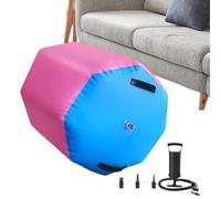 Entraîneur de gymnastique à rouleaux pneumatiques - Cylindre d'équilibre gonflable en PVC, équipement de culbutage à stabilité douce, outil de pratique de la force de base flexible, aide à l'entraînem
