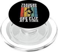 Entraîneur de gymnastique One Flip at a Time Training Legends PopSockets PopGrip pour MagSafe