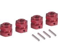 Entraîneur de jante en aluminium Reely 24 mm 6 pans rouge (métallisé) 1:5 1 pc(s)