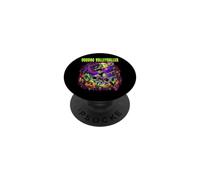 Entraîneur de l'équipe de Joueurs Zombies Morts-Vivants de Volley-Ball Spooky Scary PopSockets PopGrip Adhésif