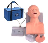 Entraîneur de mannequin d'intubation, simulateur de gestion des voies respiratoires pour adultes pour l'éducation infirmière, modèle de pratique d'intubation trachéale, formation en laboratoire