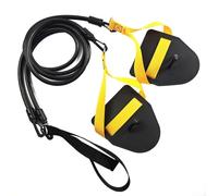 Entraîneur de natation avec pagaies et crochet élastique réglable pour une technique améliorée (Noir 27,2 kg)