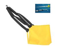 Entraîneur de Natation en Force Natation à Ceinture de résistance de Harnais avec Poche en Maille pour Les Exercices de Piscine (Large Yellow)