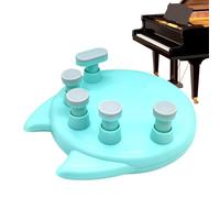 Entraîneur de piano - ABS + silicone 15,5 x 15,5 x 6 cm - Poignée ergonomique renforçante pour piano, classes de musique, maison, salle de classe
