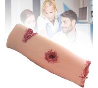 Entraîneur de plaies, modèle de traumatisme, entraînement de plaie du mollet avec 4 plaies simulées, kit d'entraînement Stop The Bleed, d'entraînement réutilisable pour les cours, les militaires et