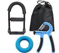 Entraîneur de poignet， Exerciseur de Poignet Anneau de Fitness Bras Renforceur de poignée de Main Sport Gym Entraînement de Puissance Complet Finger Pow 3, Taille : 1 Set Trainers(Whitestyle)
