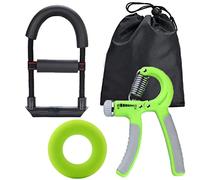 Entraîneur de poignet， Exerciseur de Poignet Anneau de Fitness Bras Renforceur de poignée de Main Sport Gym Entraînement de Puissance Complet Finger Pow 3, Taille : 1 Set Trainers(Vert)