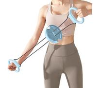 Entraîneur de poitrine - Roue d'inertie d'exercice de résistance à la rotation, appareil d'entraînement musculaire pliable des bras avec poignées antidérapantes, outil d'entraînement réglable pour le