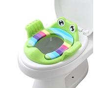 Entraîneur de Pot pour bébé, Siège D'entraînement Antidérapant avec Poignées, Forme de Dessin animé, Facile à Utiliser, Matériau de sécurité, Repose-pieds Réglable pour Garçons