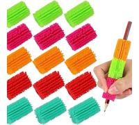 Entraîneur de prise en main souple pour crayons d'âge préscolaire, poignées de coussin colorées pour crayons, porte-crayons rembourré coloré parfait, aide à l'écriture, entraîneur de prise en main