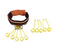 Entraîneur de renforcement des doigts avec 5 manchons en silicone à code couleur pour la récupération et le développement musculaire (9 kg)