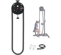 Entraîneur De Résistance Full-Body, Simulateur De Corde Sans Fin Machine À Grimper À La Corde Avec Résistance Réglable Équipement De Gym Domestique Pour Prise Bras Dos Et Coordination(Black)