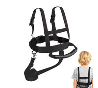 Entraîneur de skis réglable, laisse de sécurité rétractable, ceinture de snowboard de 38 cm avec contrôle de vitesse, sangle anti-chute en PU avec boucles sécurisées, ajustement confortable pour les