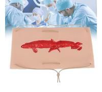 Entraîneur de soins des plaies, module de lacération simulé en silicone, modèle de plaie pénétrante profonde, simule de vraies blessures, adapté aux cours de premiers soins et à la formation de suture