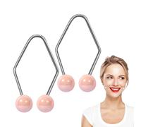 Entraîneur de sourire naturel en acier inoxydable pour les joues | Produits de beauté pour le visage pour étudier, travailler, lire, taper, dormir