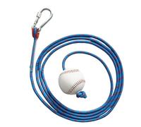 Entraîneur de swing de baseball - Ensemble de cordes de frappe, aide à lancer de baseball souple, accessoire de terrain réglable, équipement d'entraînement sportif pour adolescents, adultes, jeunes |
