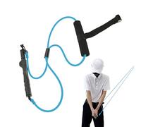Entraîneur de swing de corde de golf - Aide à l'entraînement de la bande de résistance en latex pour améliorer la vitesse, précision avec correcteur de mémoire musculaire, outil de swing professionnel
