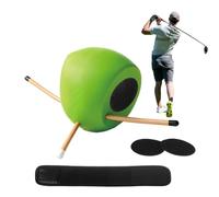 Entraîneur de swing de golf - Aide à la correction post-correction, balle intelligente gonflable, guide d'alignement du poignet, correcteur de geste de qualité supérieure, bâton d'alignement pour