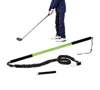 Entraîneur de swing de golf flexible facile à installer avec mousquetons pour parcours, terrain d'entraînement, salon, cour