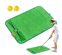 Entraîneur de tapis de golf Swing : pratiquer le tapis de détection de swing, surfaces de rétroaction de l'itinéraire du club | Coussin de pelouse, aide à l'analyse de I