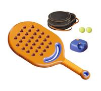 Entraîneur de tennis - Balle de de tennis solo avec corde, kit d'entraînement de tennis portable avec longue corde élastique pour adultes, débutants