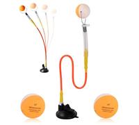 Entraîneur De Tennis De Table, Robot D'entraînement de Ping-Pong en PVC Avec 2 Balles, équipement De Balles De Ping-Pong, Réglable Table Tennis Sucker, Trainer Tennis De Table pour Balles De Ping-Pong