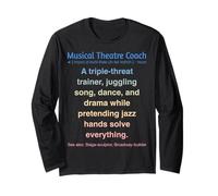 Entraîneur de théâtre musical amusant Manche Longue