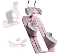 Entraîneur De Torsion De La Colonne Vertébrale 6 En 1, Machine D'étirement Du Dos Réglable Avec Un Mécanisme Silencieux For Le Soulagement Des Douleurs Dans Le Bas Du Dos(Pink)