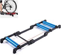 Entraîneur de vélo d'intérieur, rouleaux de vélo pliables pour entraînement à domicile, équipement d'exercice portable pour les amateurs de fitness