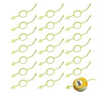 Entraîneur de visée de billard, ensemble de 20 pièces de précision, guide de balle portable 9,8 x 0,78 x 0,19 pouces, matériau robuste, accessoire de balle, conception précise du marqueur de position,