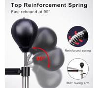 Entraîneur De Vitesse De Boxe avec Bandes De Résistance, Boxe Autonome, Entraînement des Bras avec Gants, pour La Maison, Le Bureau, La Salle De Sport